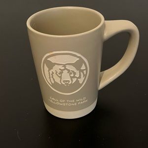 Joyful with grey heart cream ceramic stoneware demdaco coffee mug